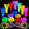 144 Pcs 8" Glowsticks, Bracelets Necklaces, Glow in the Dark Party Favors, Easter, Christmas, Halloween Supplies Pack, Football Party Supplies